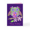Cool Flower Power Owl Birthday card