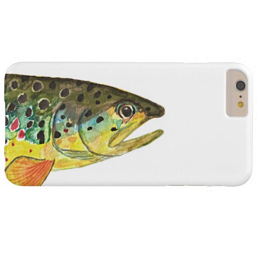 Cool Fly Fishing Brown Trout Anger's Barely There iPhone 6 Plus Case