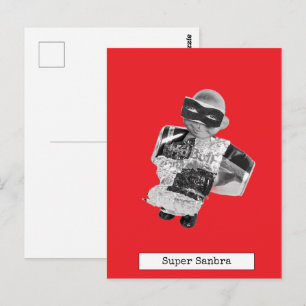 Cool Flying Doll Postcard