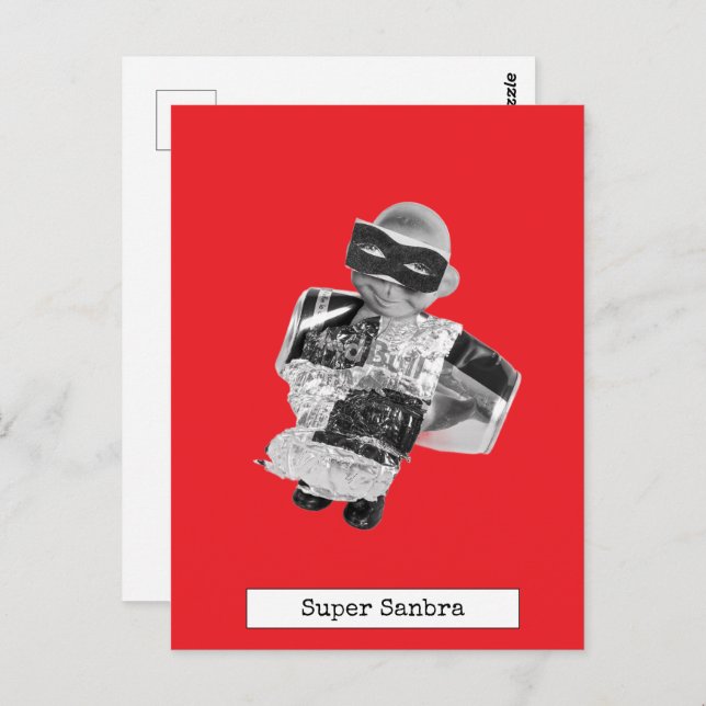 Cool Flying Doll Postcard (Front/Back)