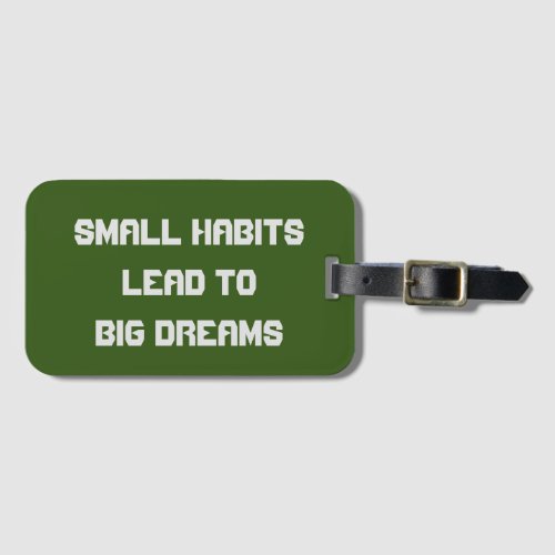 Cool Font Inspirational Text Quote Menâs Luggage Tag