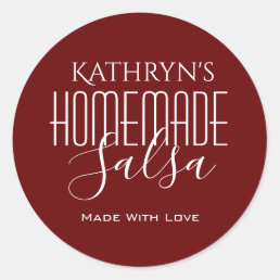 Cool Fonts Personalized &quot;Homemade&quot; Label