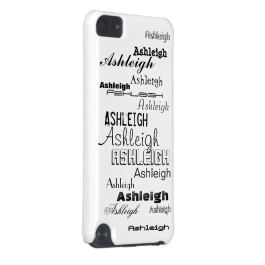 Cool Fonts Your Name Personalized iPod Touch (5th Generation) Case (Back/Right)