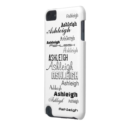 Cool Fonts Your Name Personalized iPod Touch (5th Generation) Case (Back Left)
