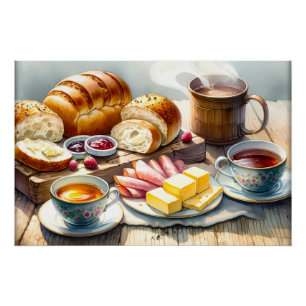 Cool food lovers bread sandwich meat Poster