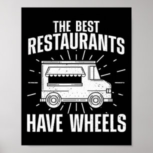 Cool Food Truck For Men Women Culinary Chef Pizza Poster