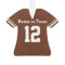 Cool Football Ornaments with NAME and NUMBER