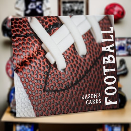 Cool Football Photo Close_Up 3 Ring Binder