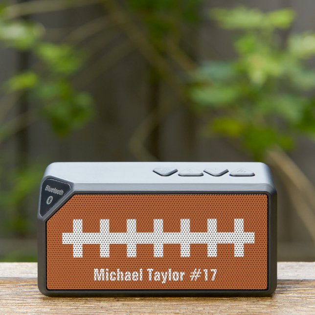 Cool Football Player Customizable Sports Bluetooth Speaker (Insitu(Outdoor))