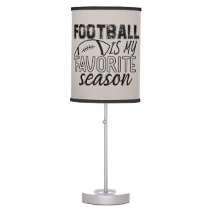 cool football Season word art Table Lamp