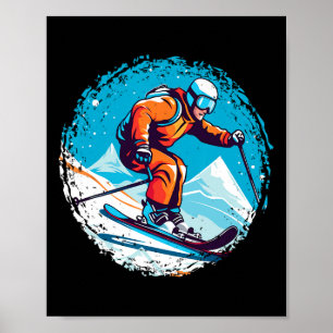 Cool For Snowboard And Ski Lover In The White Moun Poster