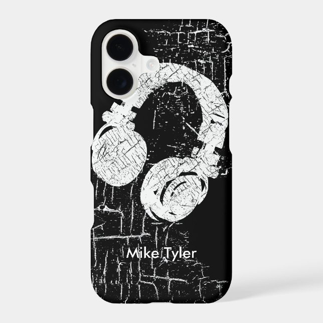 Cool for the Deejay - a d.j. headphone Case-Mate iPhone Case (Back)