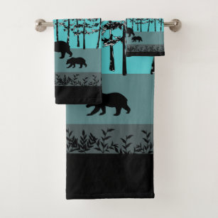 Black Bear Bath Terry Towel - Mountain Hardware and Sports