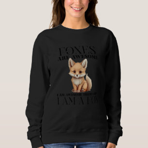 Cool Fox Design For Men Women Kids Wildlife Animal Sweatshirt