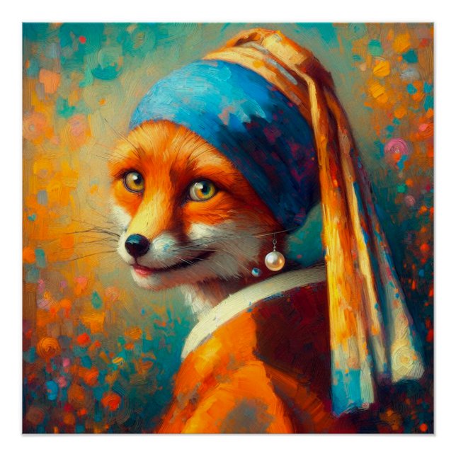 Cool fox poster (Front)