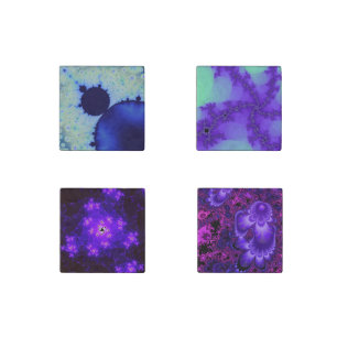 Cool Fractals Stone Magnet Set