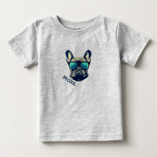 Cool French Bulldog in Sunglasses Baby T-Shirt