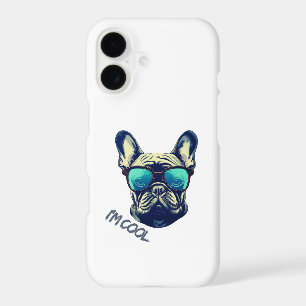 Cool French Bulldog in Sunglasses iPhone 17 Case