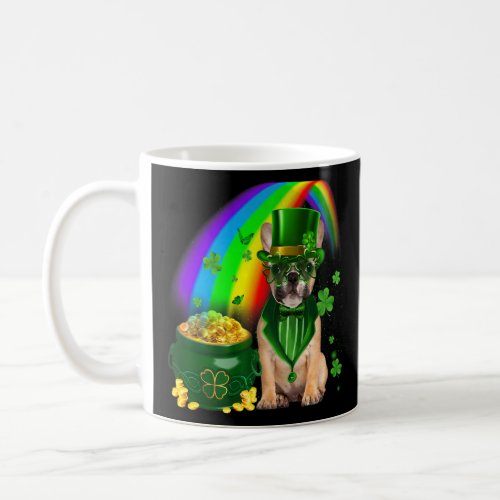 Cool French Bulldog Leprechauns Shamrock Clover Pa Coffee Mug