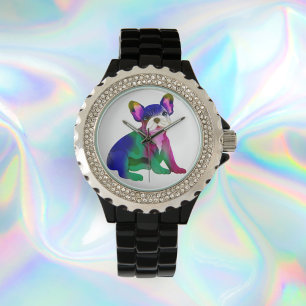 Cool French Bulldog Spray Painted Watch