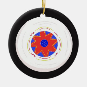 Cool Frisbee Ceramic Ornament