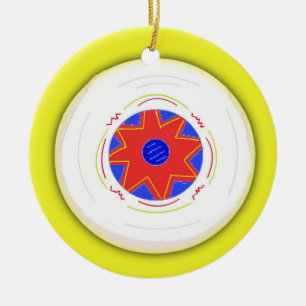 Cool Frisbee Ceramic Ornament
