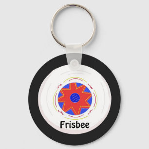 Cool Frisbee Design Keychain