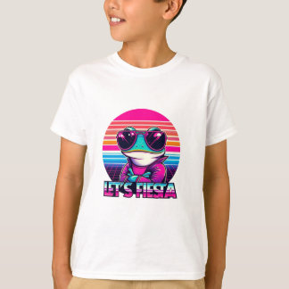 Cool Frog 80s Party Vibes T-Shirt