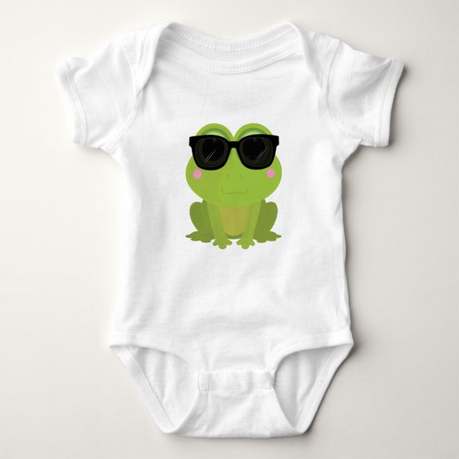 Cool Frog Baby Bodysuit (Front)