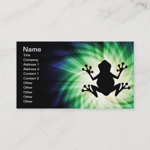 Cool Frog Business Card Templates