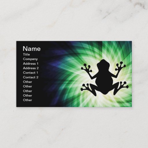 Customizable Cool Frog Business Card Templates