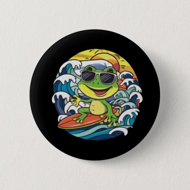 Cool Frog Button (Front)