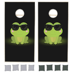 Cool Frog Cornhole Set