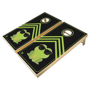 Cool Frog Cornhole Set