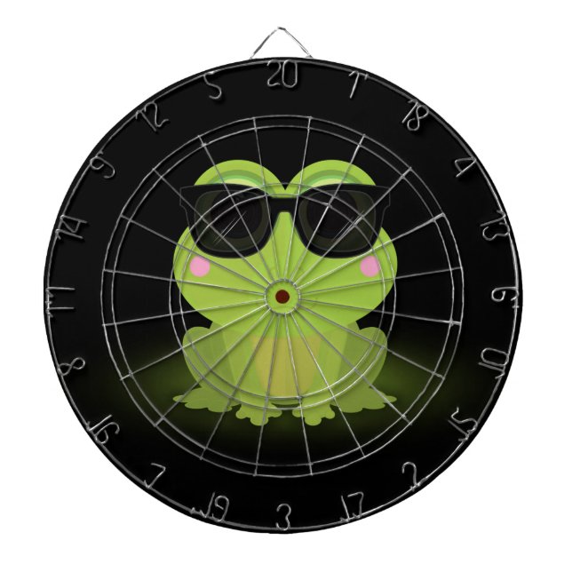 Cool Frog  Dart Board (Front)