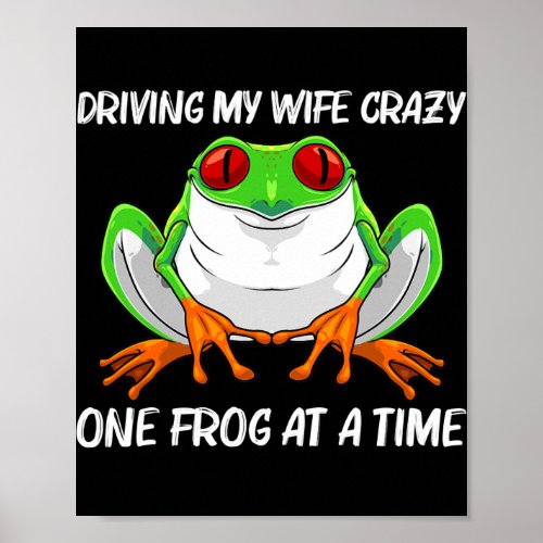 Cool Frog Gift For Men Uncle Toad Glass Gliding Poster