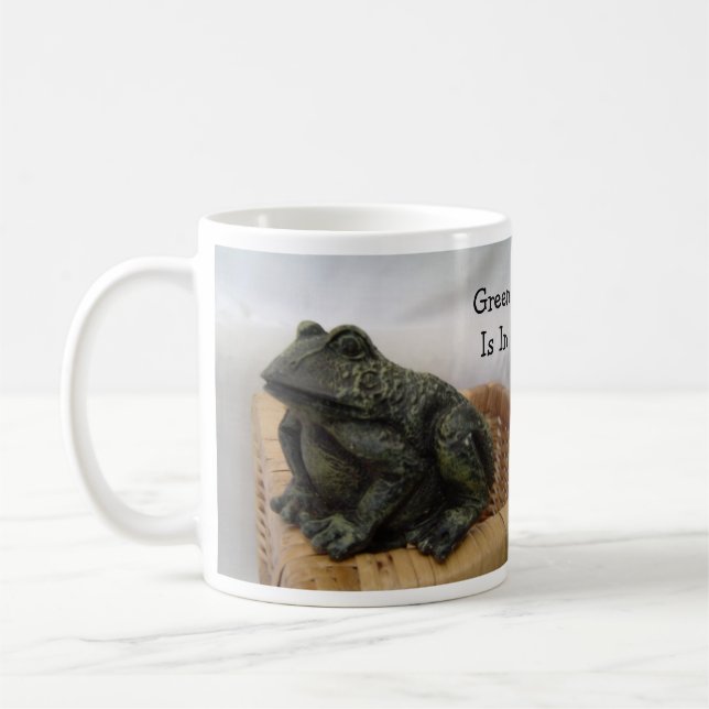 Cool Frog Green Is In Coffee Mug (Left)