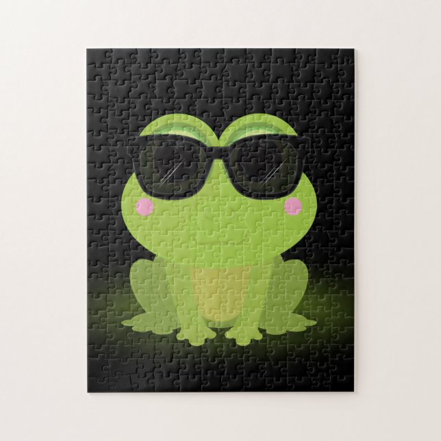 Cool Frog Jigsaw Puzzle (Vertical)