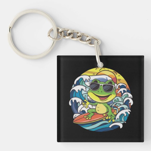 Cool Frog Keychain (Front)
