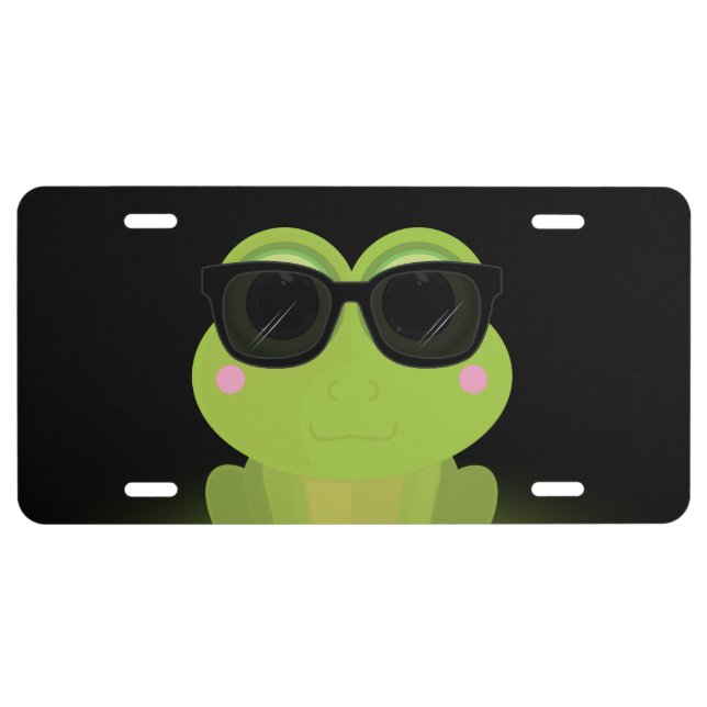 Cool Frog License Plate (Front)