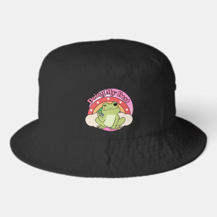 Cool Frog Quote Funny Bucket Hat