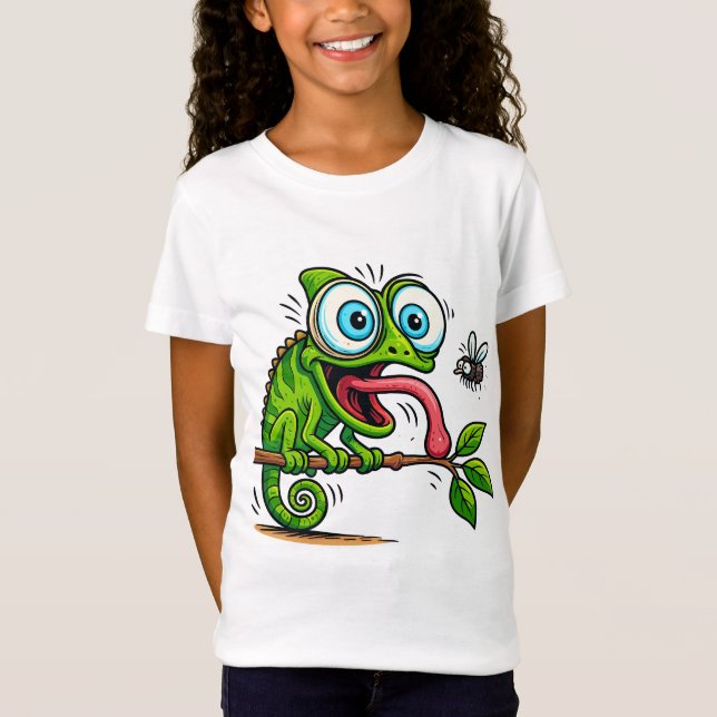 Cool Frog Snack Time T-Shirt - Fun Donut Loving (Front)