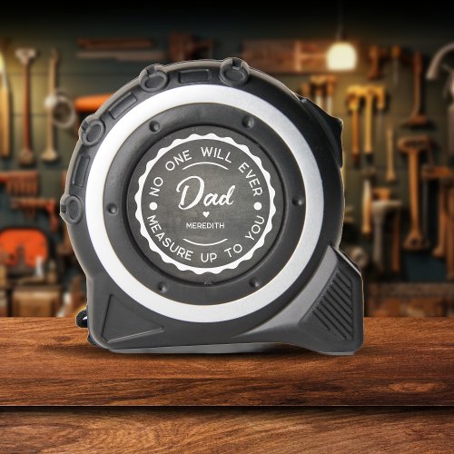 Cool from Daughter Son to Dad Vintage Black  Tape Measure