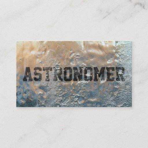 Customizable Cool Frozen Ice Astronomer Business Card