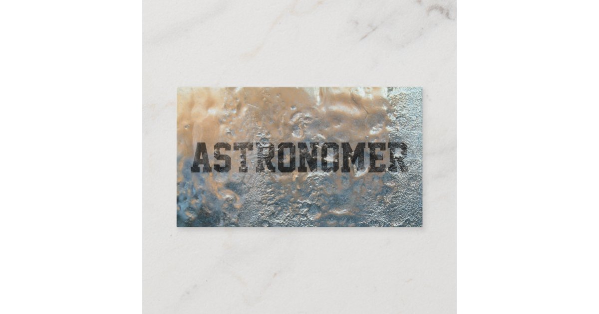 Cool Frozen Ice Astronomer Business Card | Zazzle