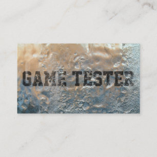 Cool Frozen Ice Game Testing Business Card
