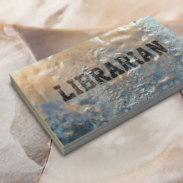 Cool Frozen Ice Librarian Business Card (Creator Uploaded)