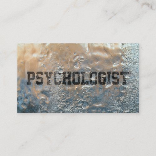 Cool Frozen Ice Psychologist Business Card