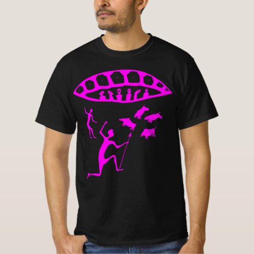 Cool Fuchsia Ancient Astronauts Alien Abduction T_Shirt