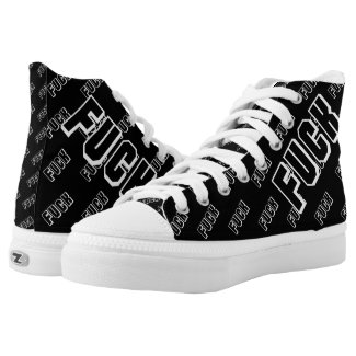 cool FUCK bad mofo style funny humor badass High-Top Sneakers